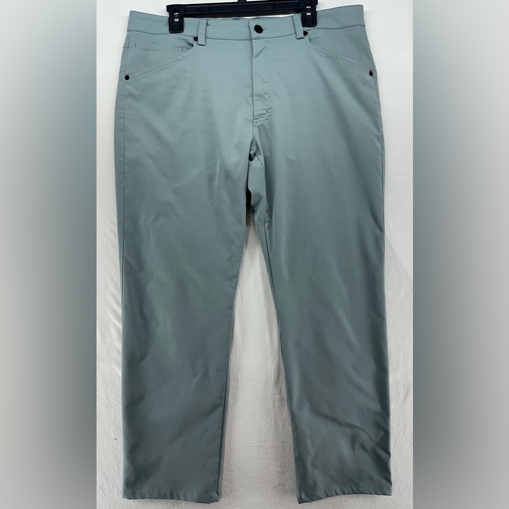 Myles Make Move Chino Pants Flat Front Golf Casual‎ Active Green Mens Size XL